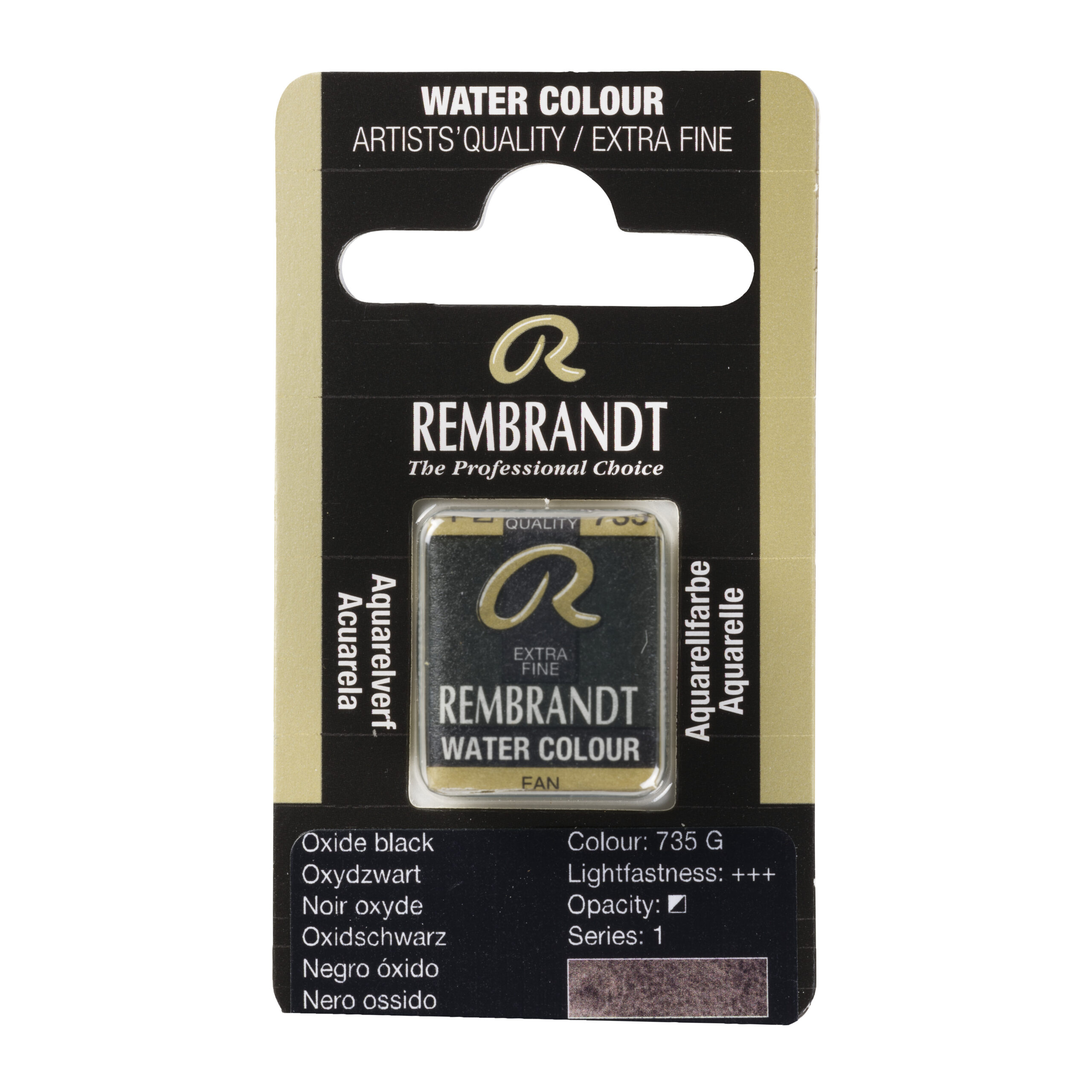 Rembrandt Aquarelverf Napje Oxydzwart 735