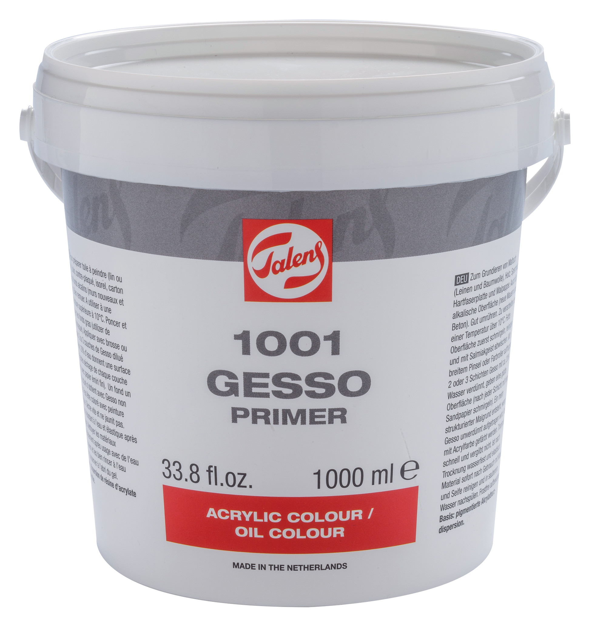 Talens Gesso Primer 1001 Emmer 1000 ml