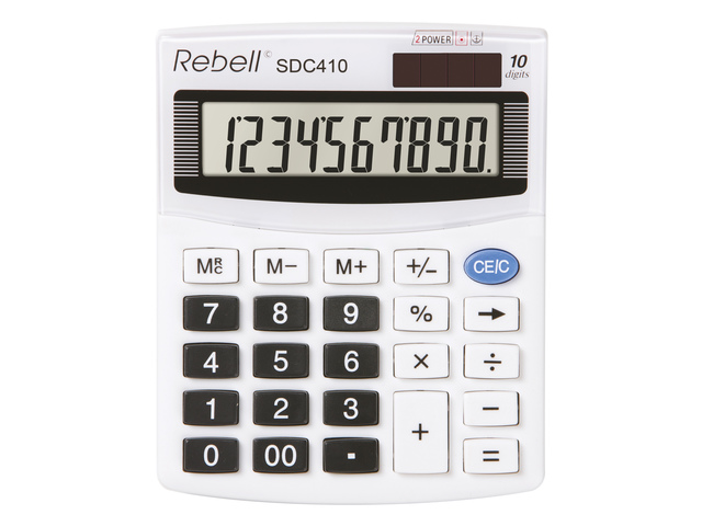 Calculator Rebell-SDC410-BX wit