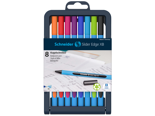 Balpen Schneider Slider Edge XB assorti pennenstandaard á