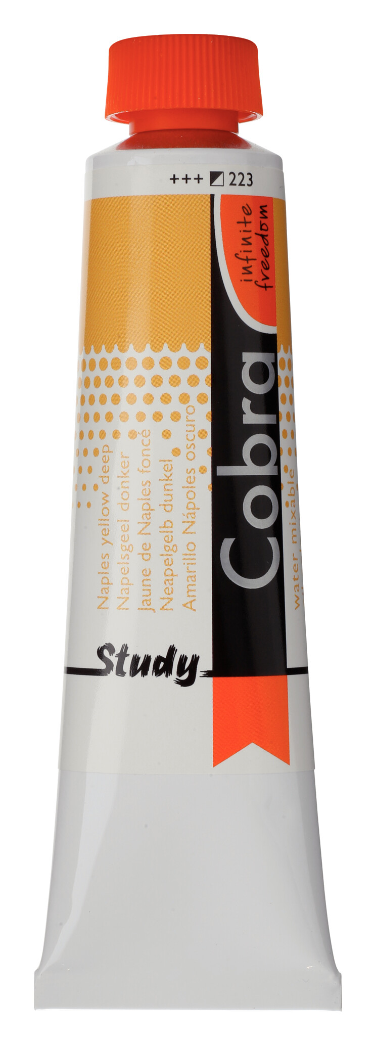 Cobra Study Water Vermengbare Olieverf Tube 40 ml Napelsgeel Donker 223