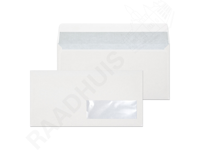 Envelop Raadhuis 110x220 DL VR dienst plakstrip wit 80gr 2