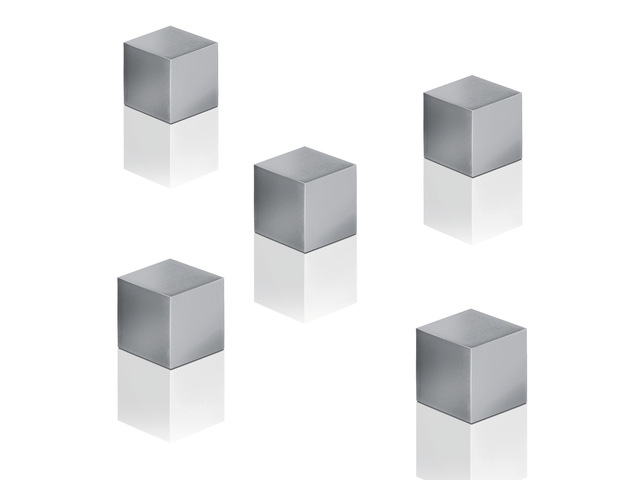 Magneten Sigel 11x11x11mm C5 sterk zilver set 5 stuks