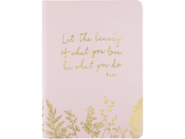 Notitieboek Eccolo Essential Blush Rumi lijn ca.13x18cm