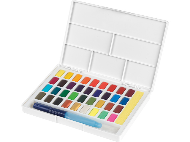 Waterverf FC tablet in box met palet 36 kleuren