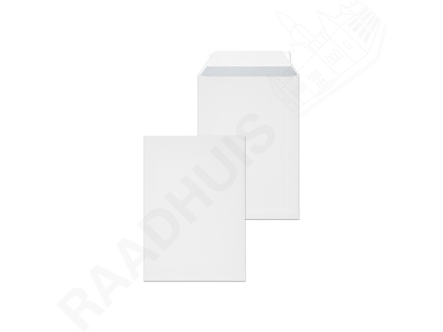 Envelop Raadhuis 162x229 C5 akte plakstrip wit 100gr 10st.