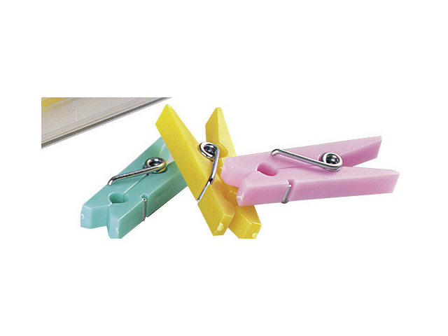 Wasknijpertjes Alco 25mm assorti doos 10st.