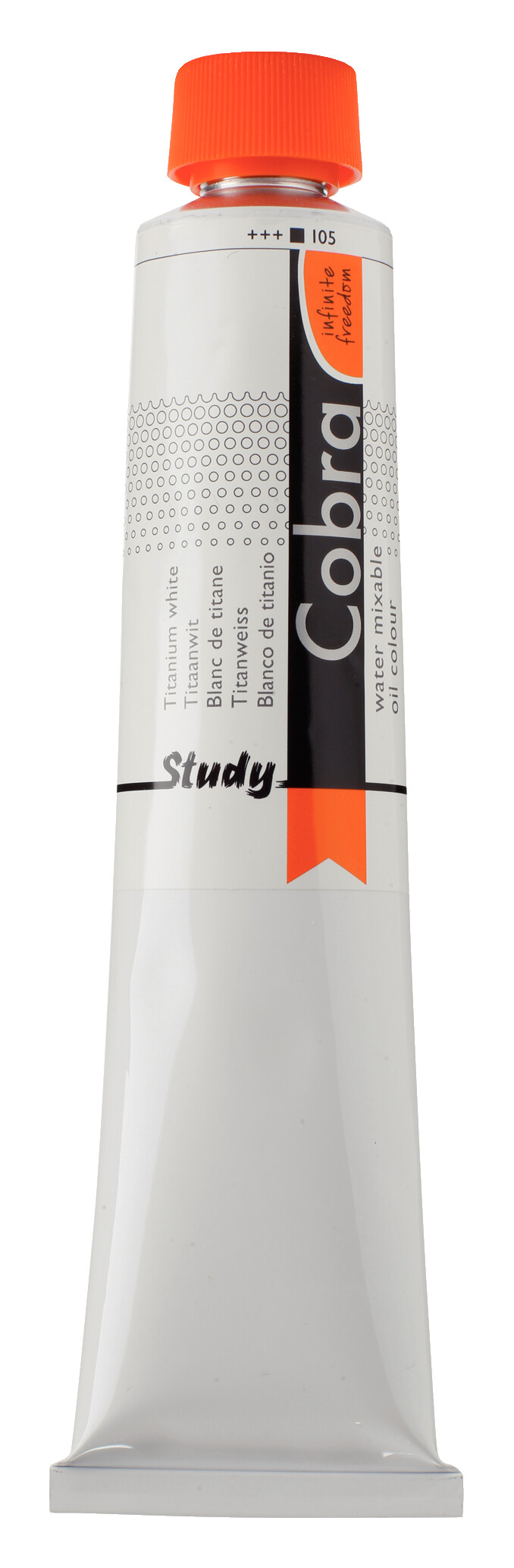 Cobra Study Water Vermengbare Olieverf Tube 200 ml Titaanwit 105