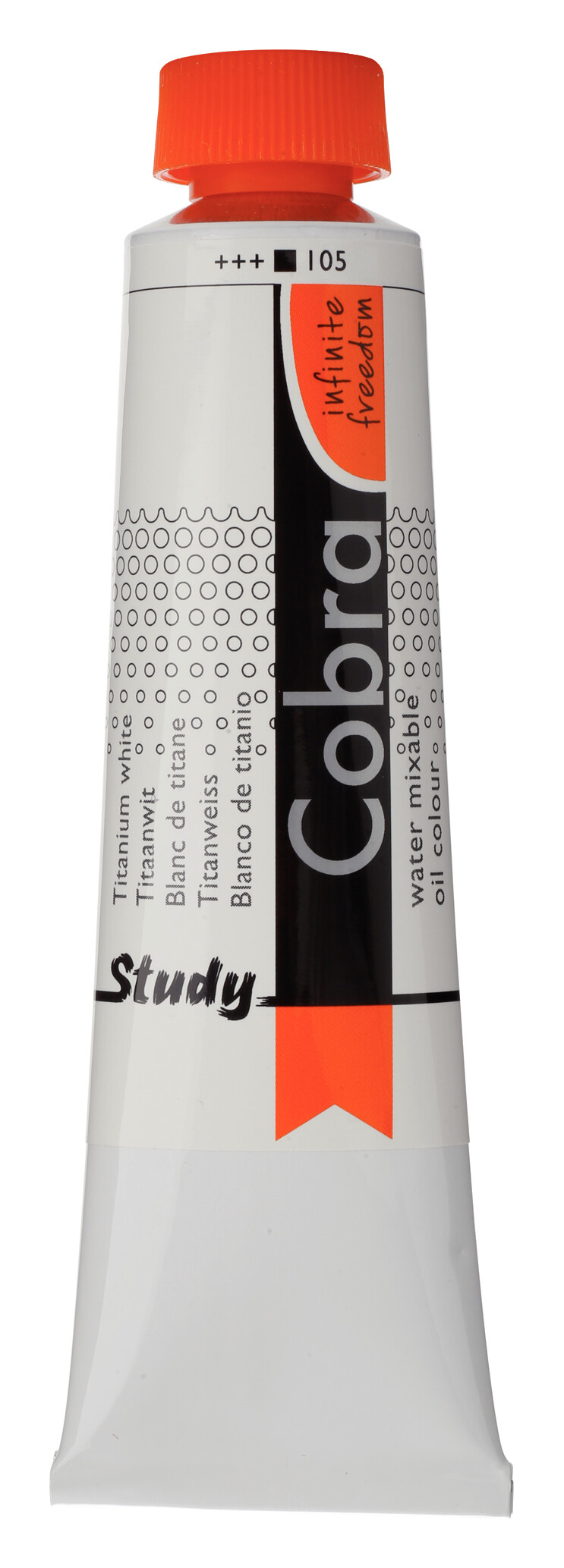 Cobra Study Water Vermengbare Olieverf Tube 40 ml Titaanwit 105