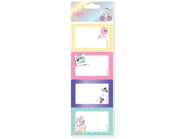 Boeketiket Bonjour Babe pak a 24 etiketten