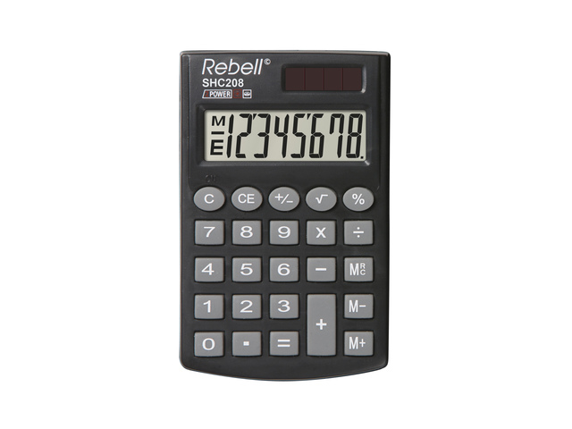 Calculator Rebell-SHC208-BX zwart