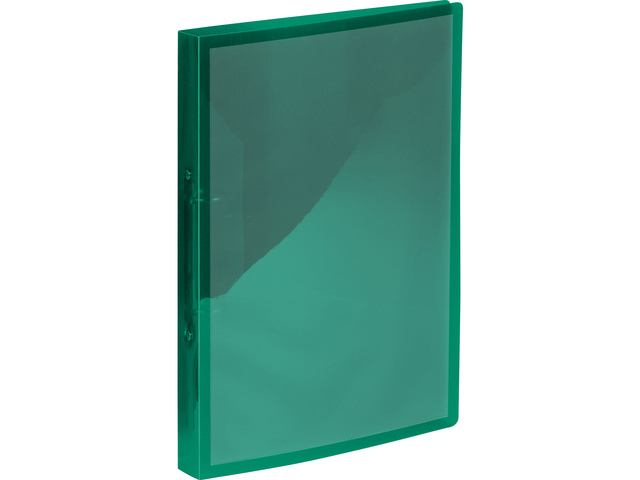 Presentatieringband PP Kangaro 16mm transparant groen 2 rings