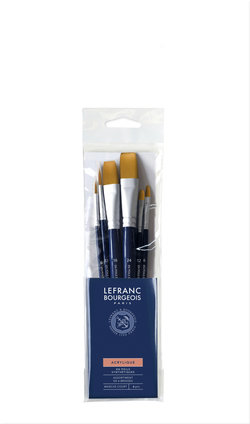 Lefranc Bourgeois Fine Penselenset Assorti X6 Korte steel