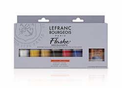 Lefranc Bourgeois Flashe Acrylverf 6X20ml en Mediums Discovery Set