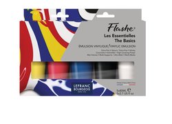 Lefranc Bourgeois Flashe Acrylverf Primary Set 5x80ml