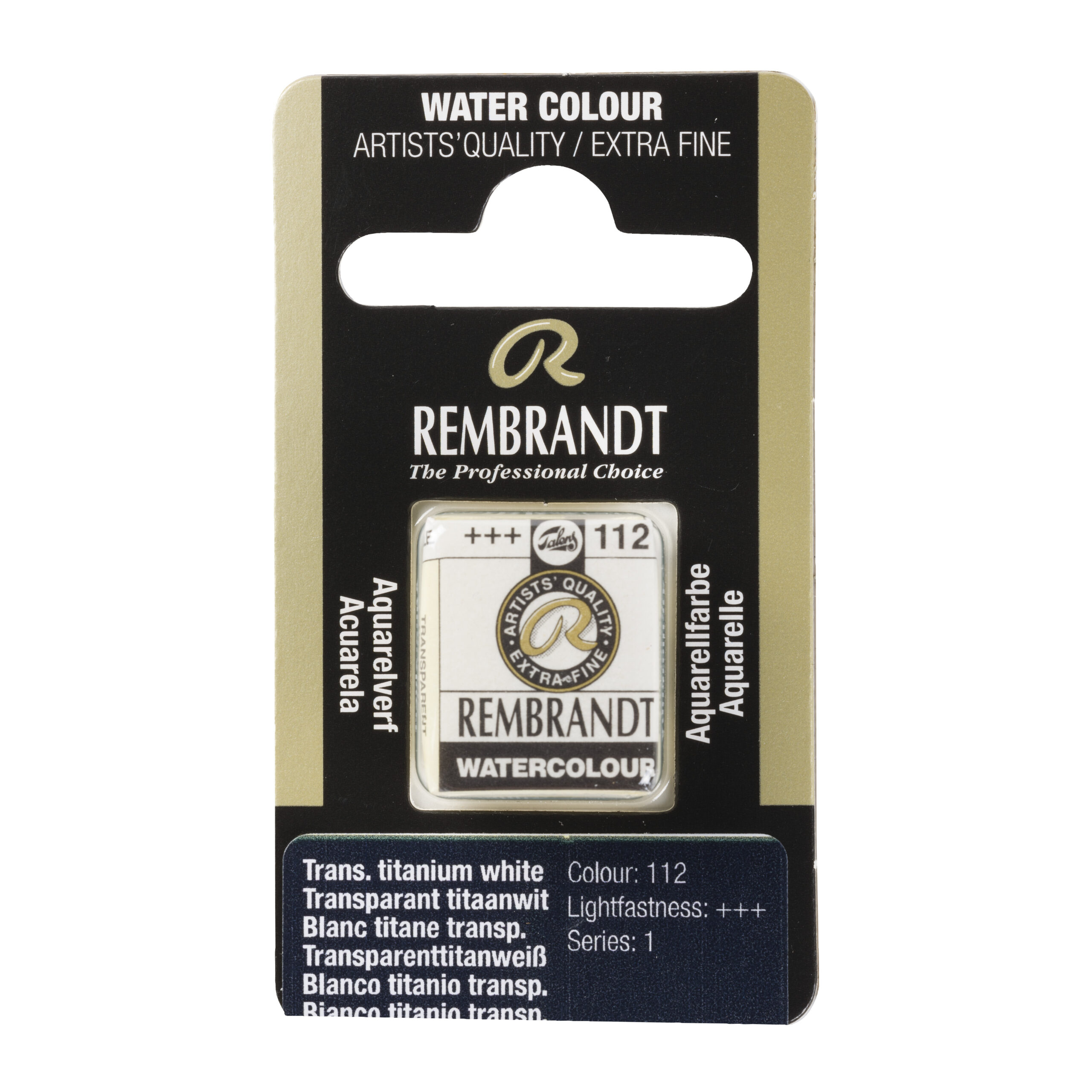 Rembrandt Aquarelverf Napje Transparant Titaanwit 112