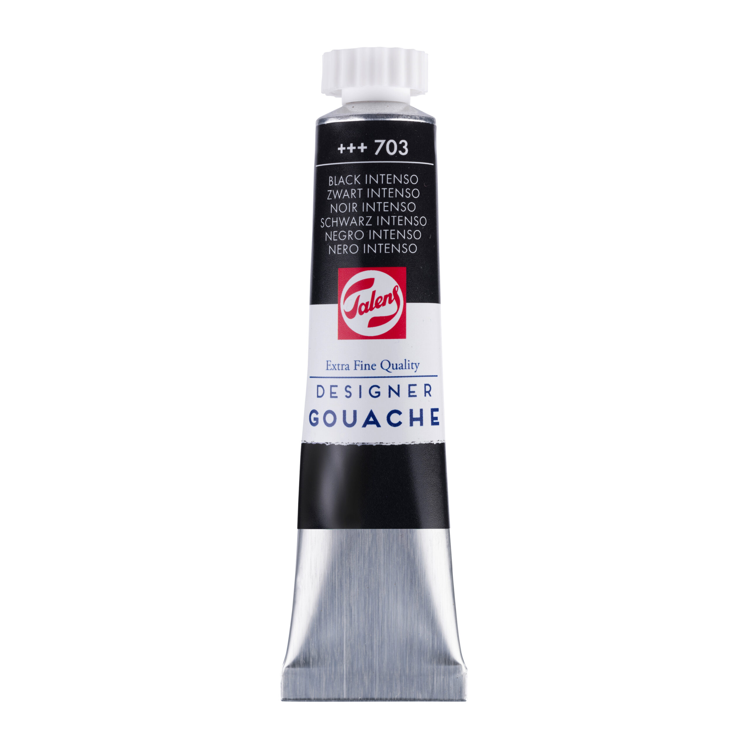 Talens Gouache Extra Fine Quality Tube 20 ml Zwart Intenso 703