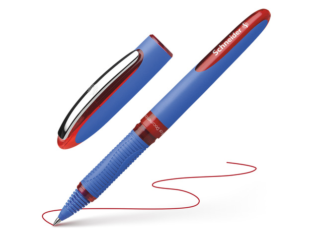 Rollerball Schneider One Hybrid C 0,3mm rood