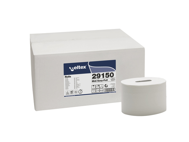 Toiletpapier Celtex MM Prime Midi 2-laags wit 576 vel doos