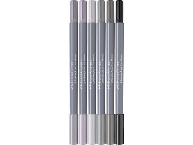 Duo aquarelmarker FC Goldfaber etui 6st. Shades of