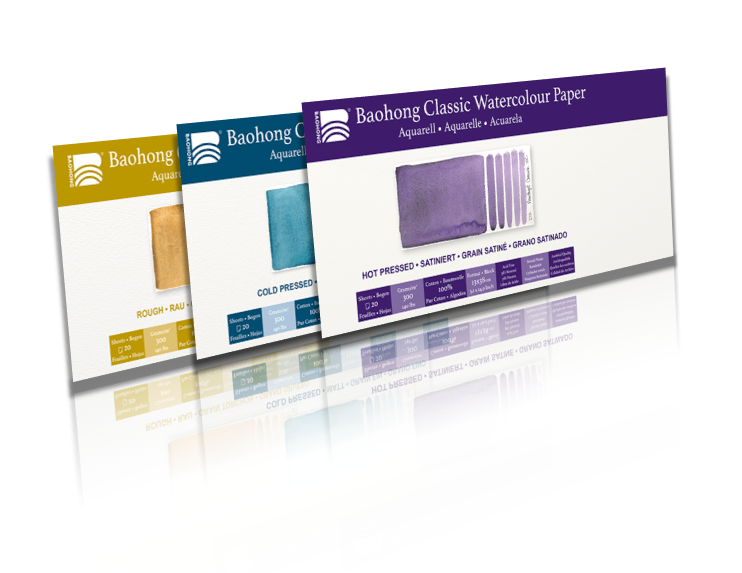 Baohong Classic Aquarelpapier Roll 1,15x10m