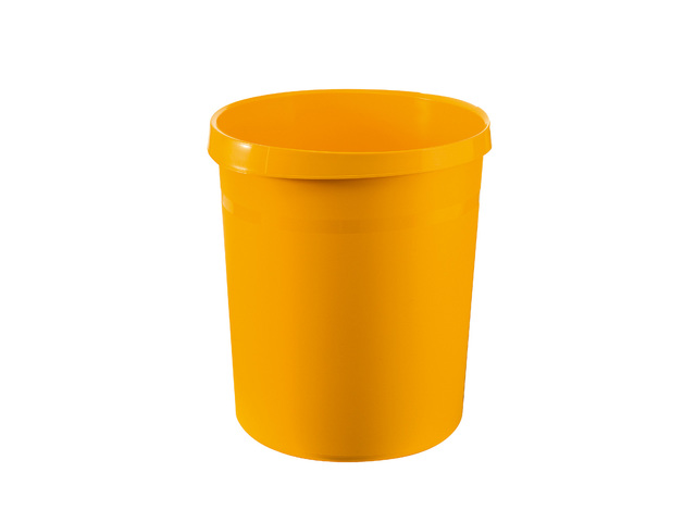 Papierbak HAN Grip 18 liter met 2 grijpranden, geel