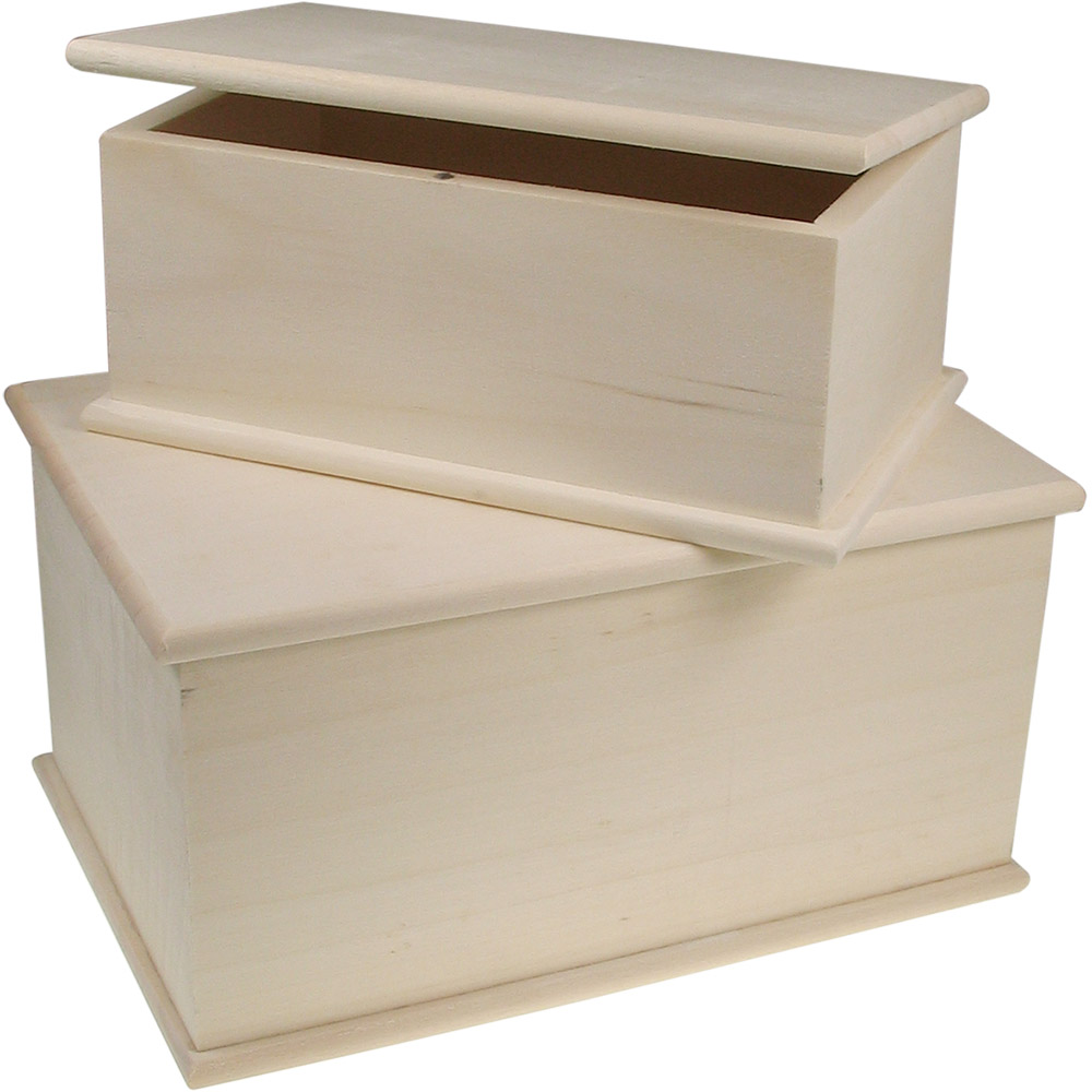 Meyco houten ladekast, set van 2, met magnetische sluiting