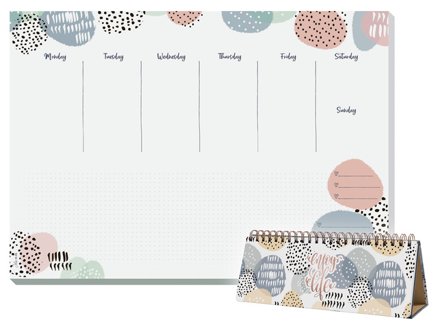 Weekplanner Inspire A4 liggend met GRATIS bureauonderlegger - SI-JP101-A