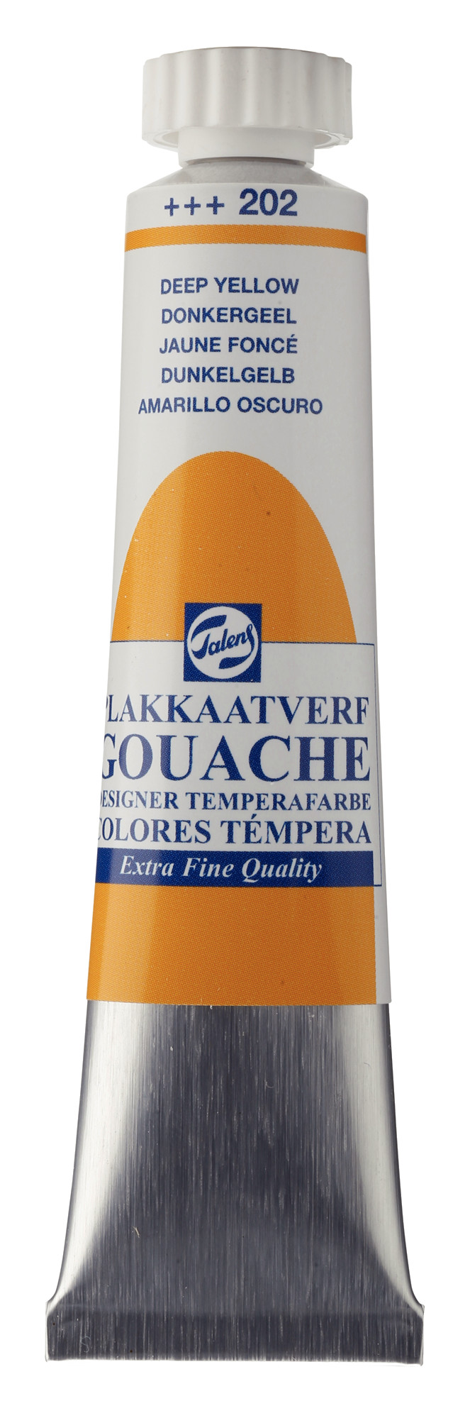 Talens Gouache Extra Fine Quality Tube 20 ml Donkergeel 202
