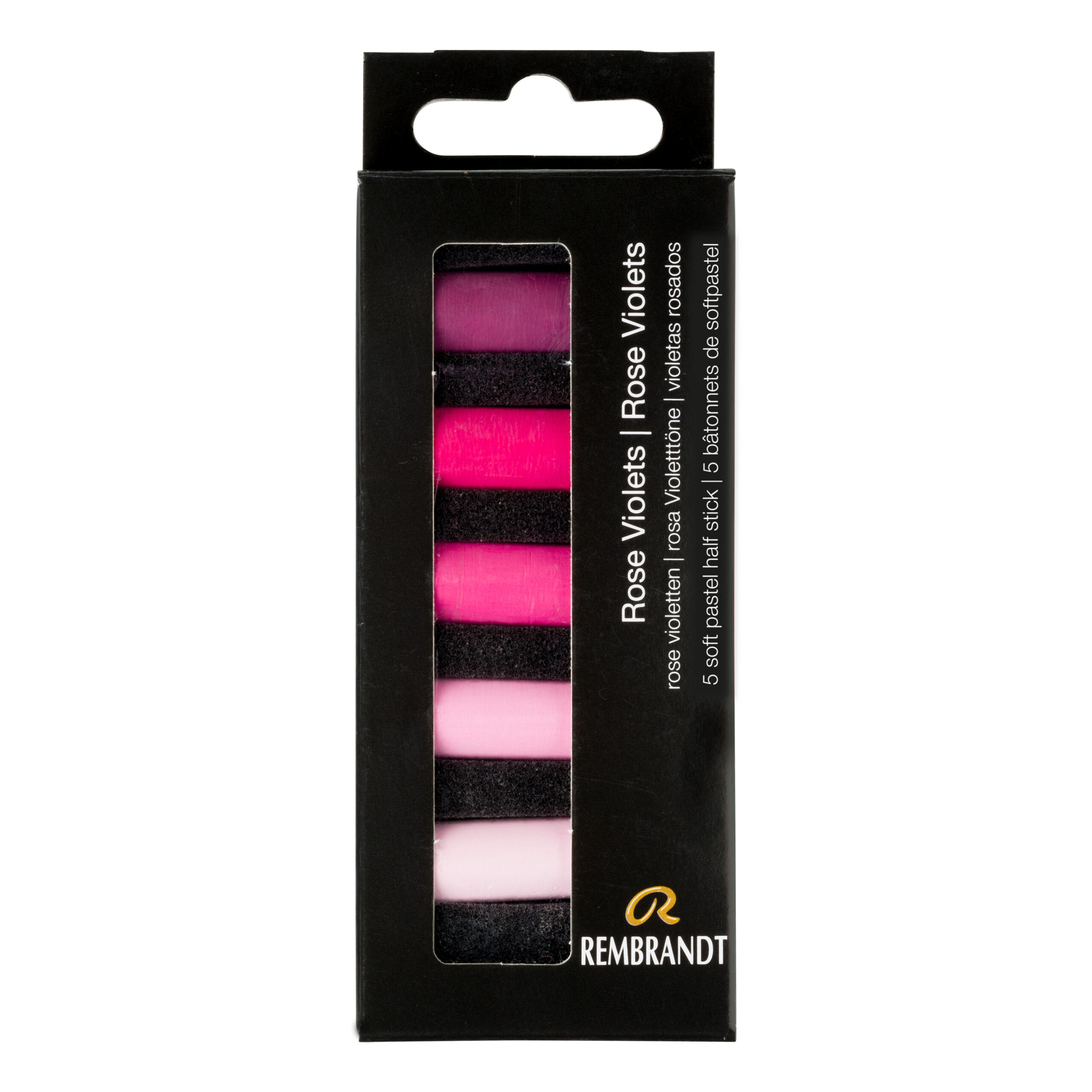 Rembrandt Soft pastel set Roze Violetten | 5 halve pastels