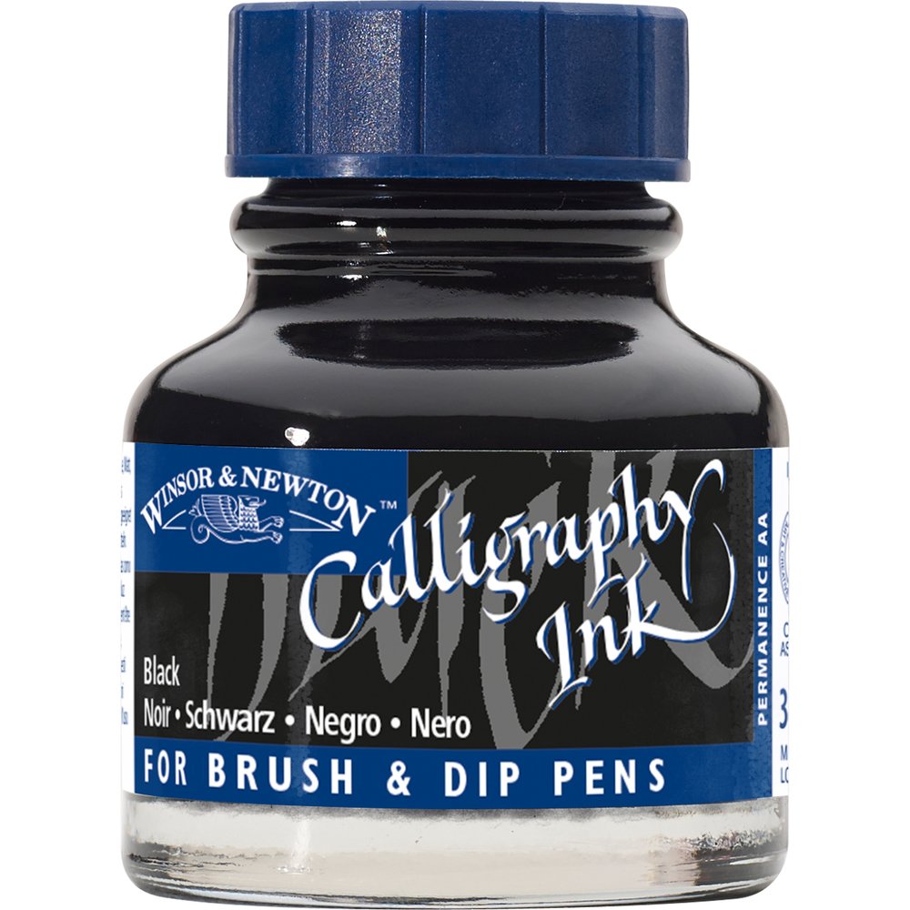 W&N Kalligrafie Inkt 30ml Zwart