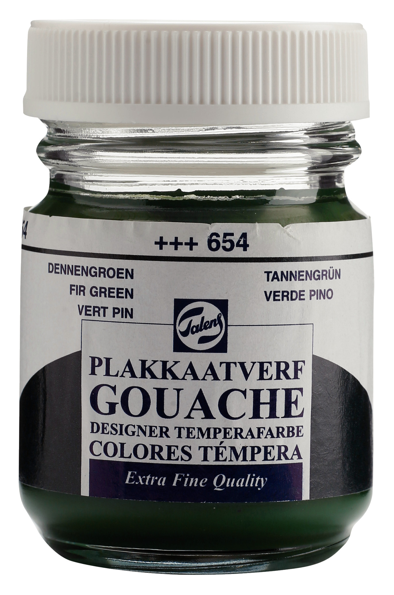 Talens Gouache Extra Fine Quality Fles 50 ml Dennengroen 654