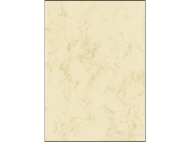 Designpapier Sigel A4 200grs marmer beige pak 25 vel