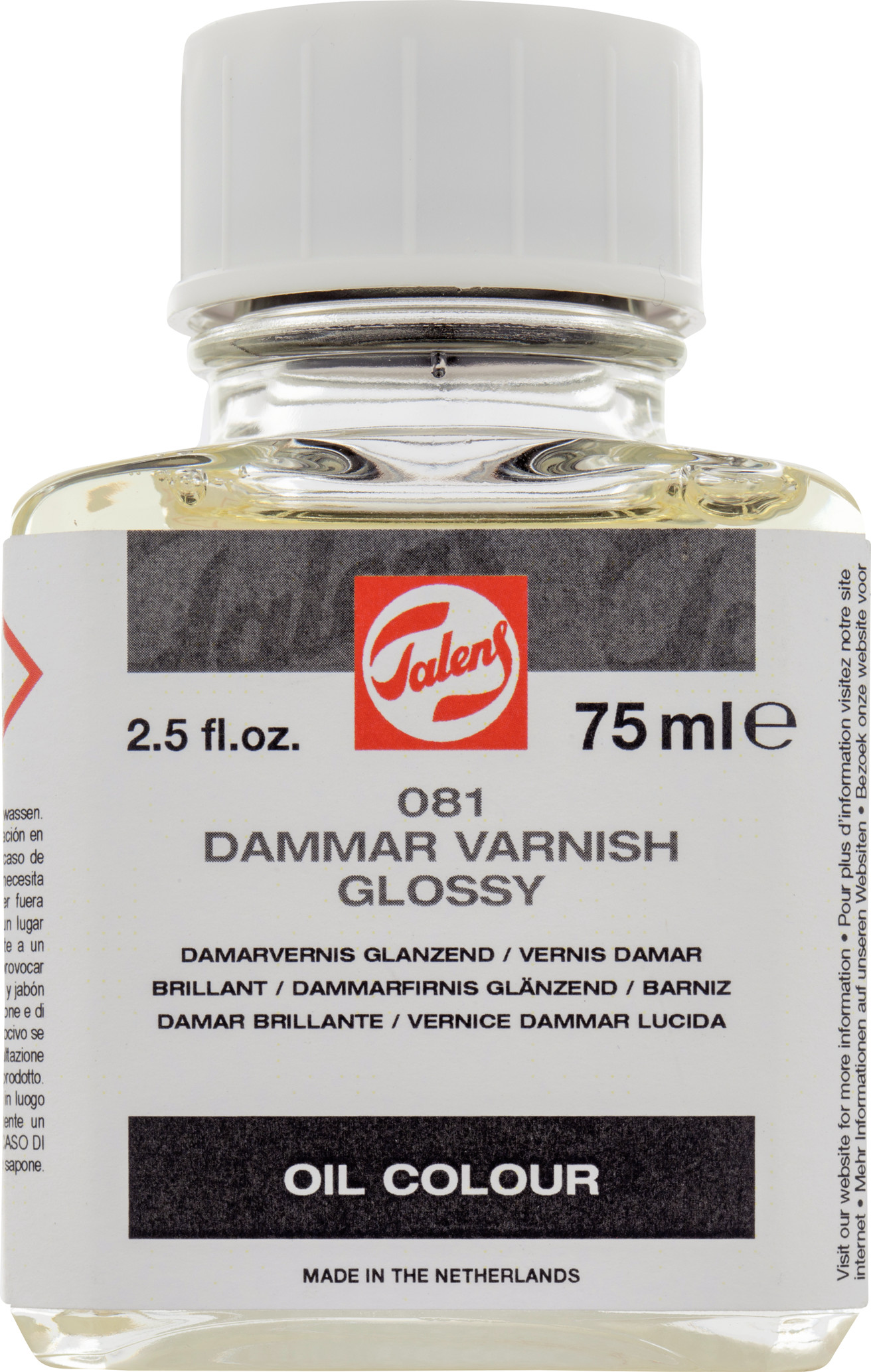 Talens Damarvernis Glanzend 081 Fles 75 ml