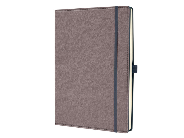Notitieboek Conceptum A4 taupe punt-gelijnd 194pag 80gr HC
