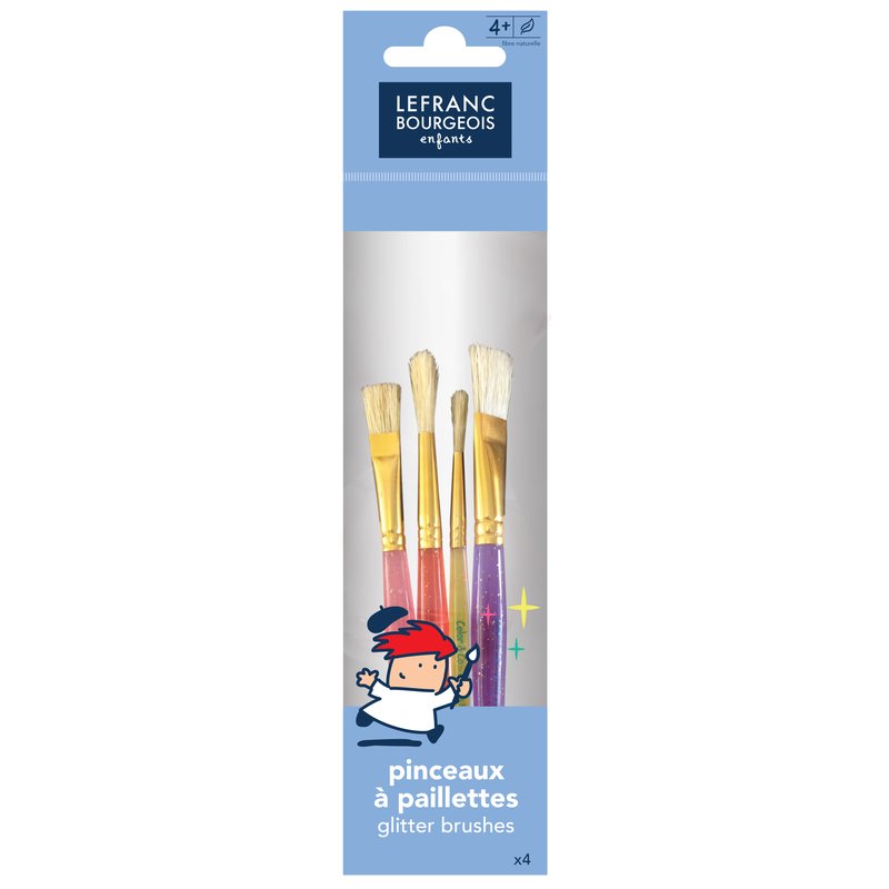 Lefranc Bourgeois Education Penselen "Fun" Meisjes No. 10-12-14-18