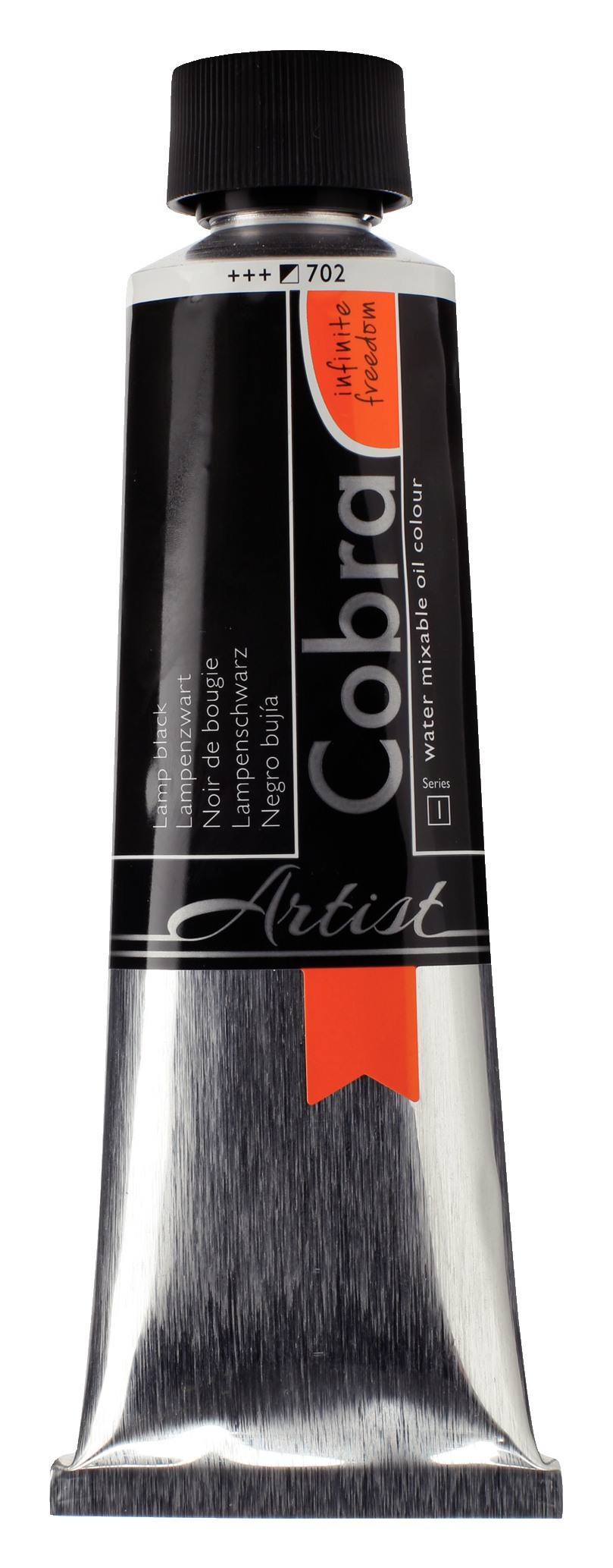 Cobra Artist Water Vermengbare Olieverf Tube 150 ml Lampenzwart 702
