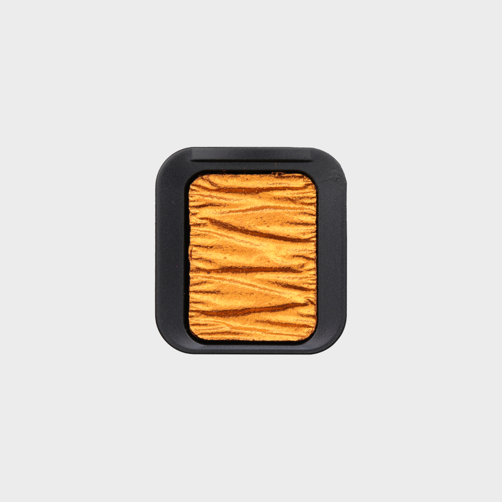 FINETEC® Premium parelmoer aquarelverf napje | Magma Oranje