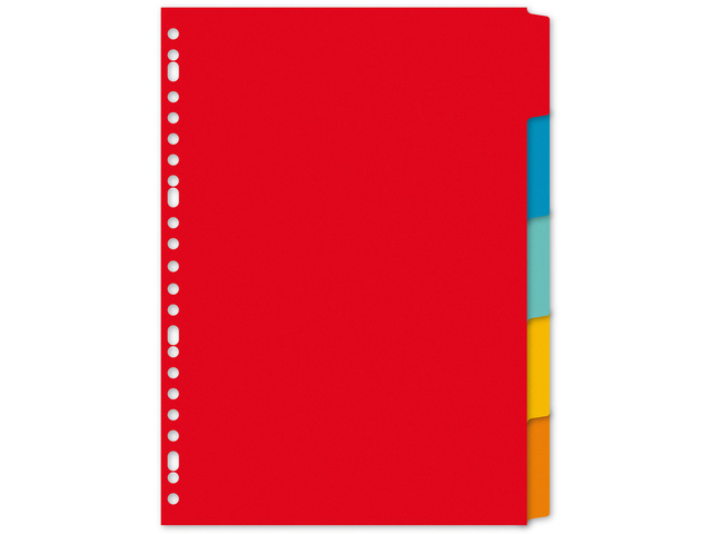 Tabblad Kangaro A4 blanco gerecycled manilla karton 180g - PE405M