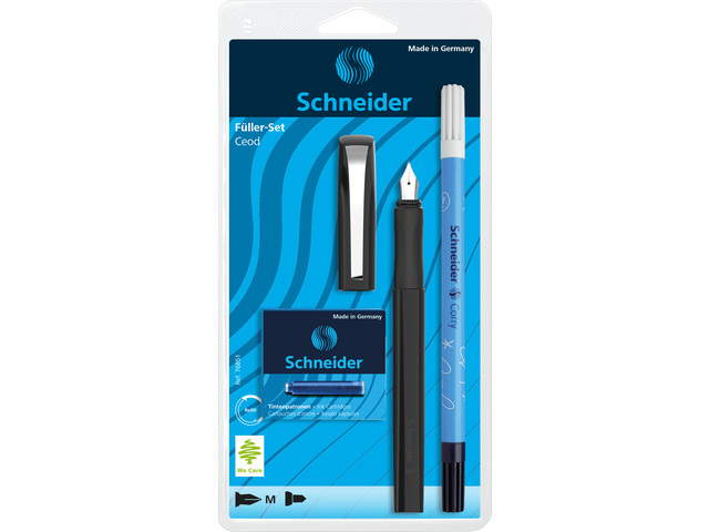 Vulpen Schneider Ceod Classic zwart set op blister