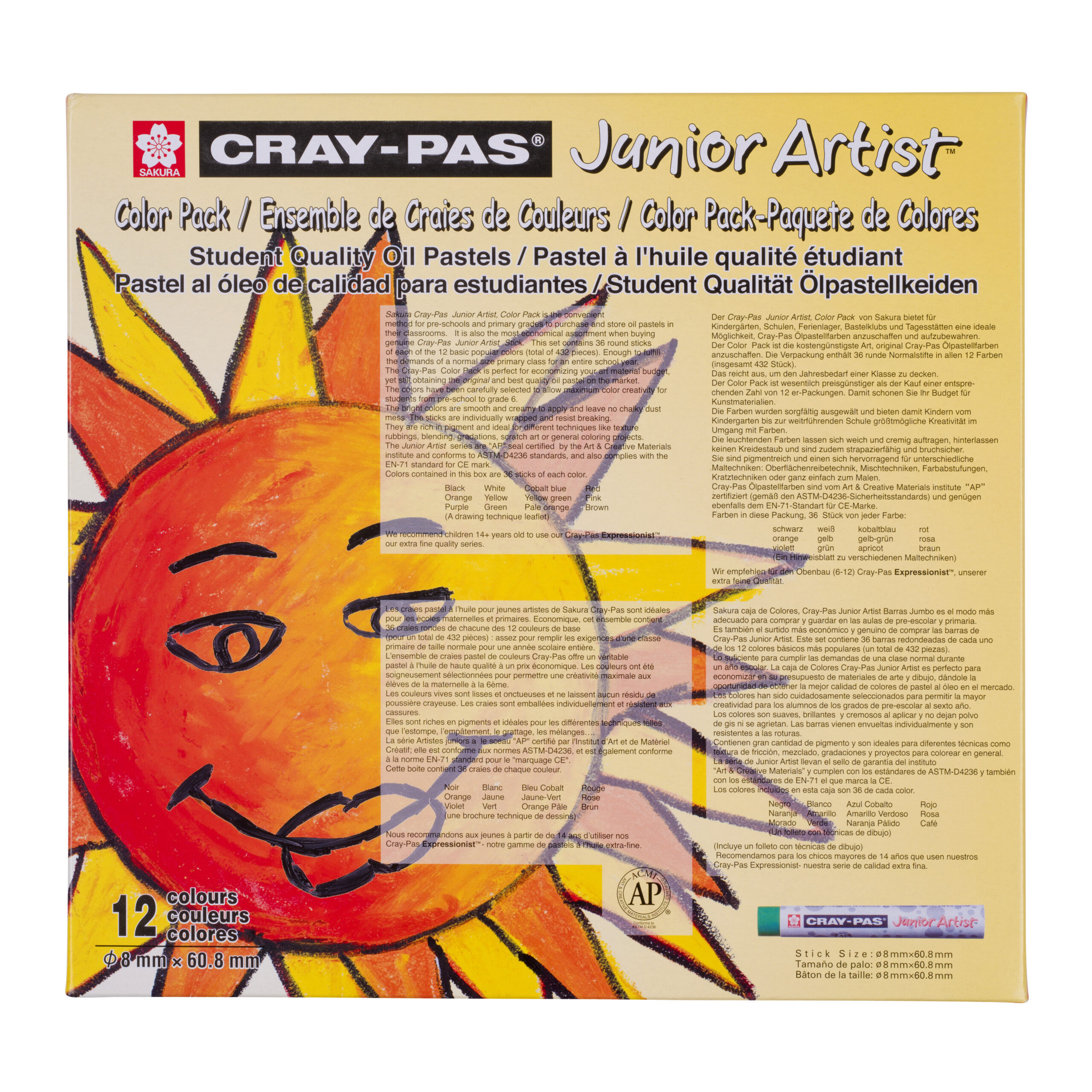 Sakura Cray-Pas Junior Artist Box 36 x 12