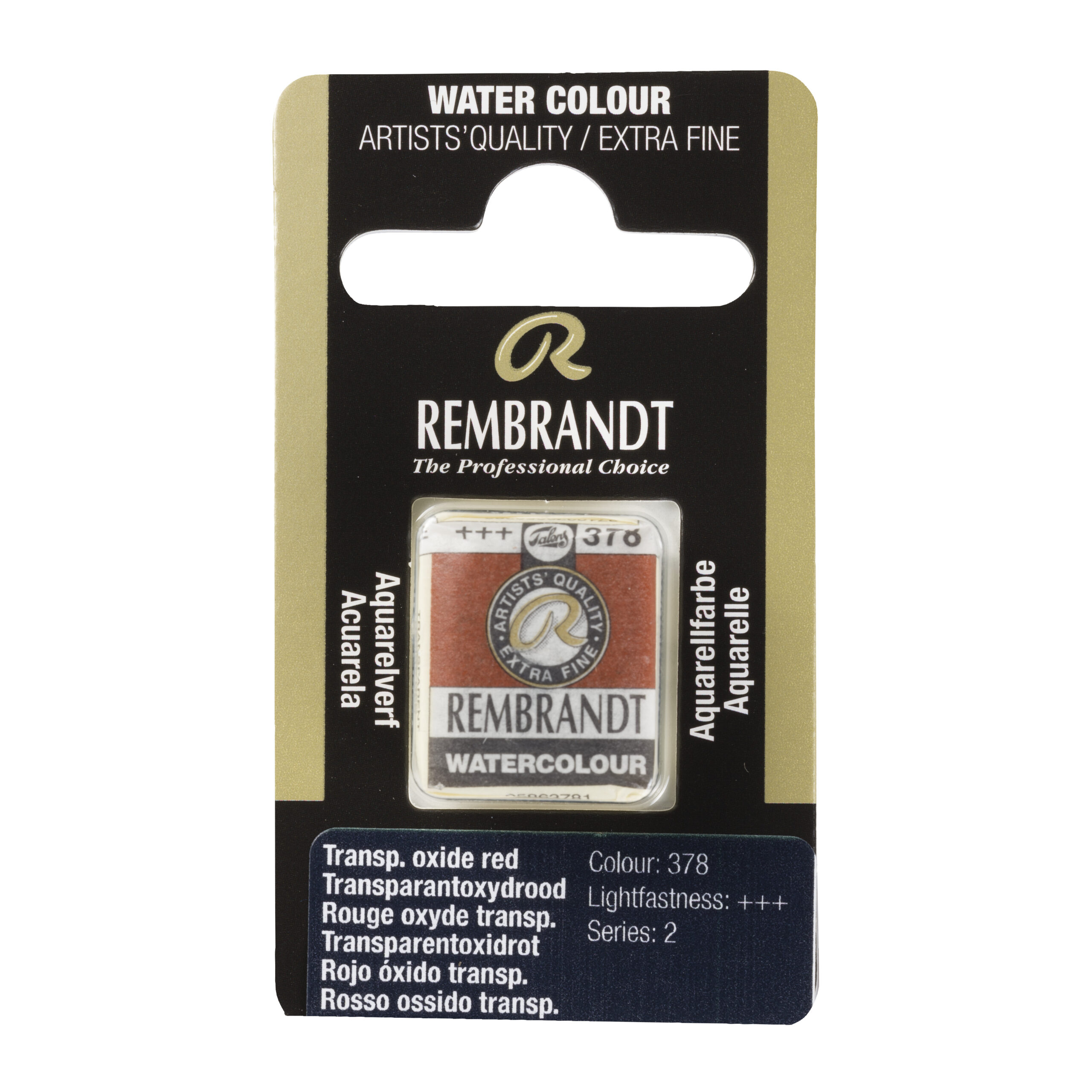 Rembrandt Aquarelverf Napje Transparantoxydrood 378