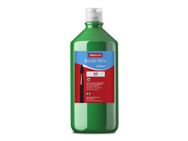 Verf Aristo Ready Mix 500 ml groen, op waterbasis
