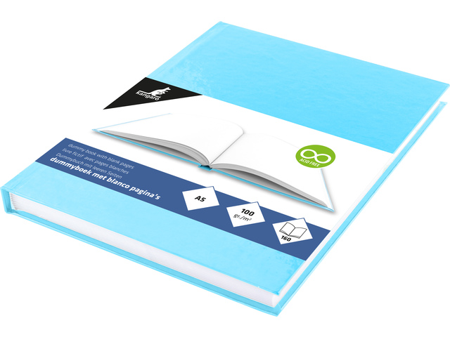 Dummyboek Kangaro A5 blanco hard cover 80 bl 100grs blauw