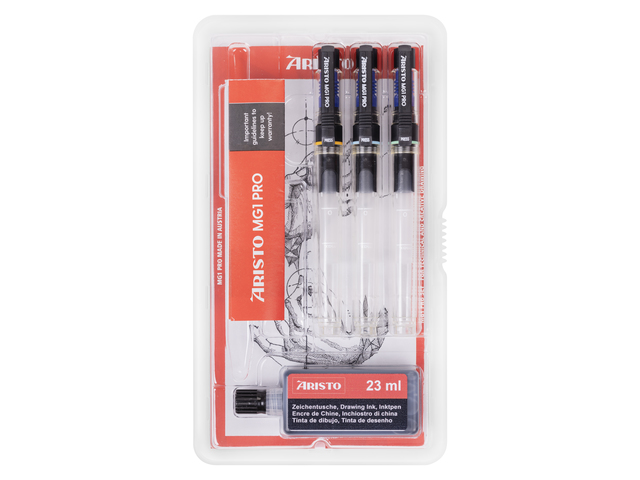 Tekenpen PRO Aristo College- set 4-delig 0.18-0.25-0.50mm