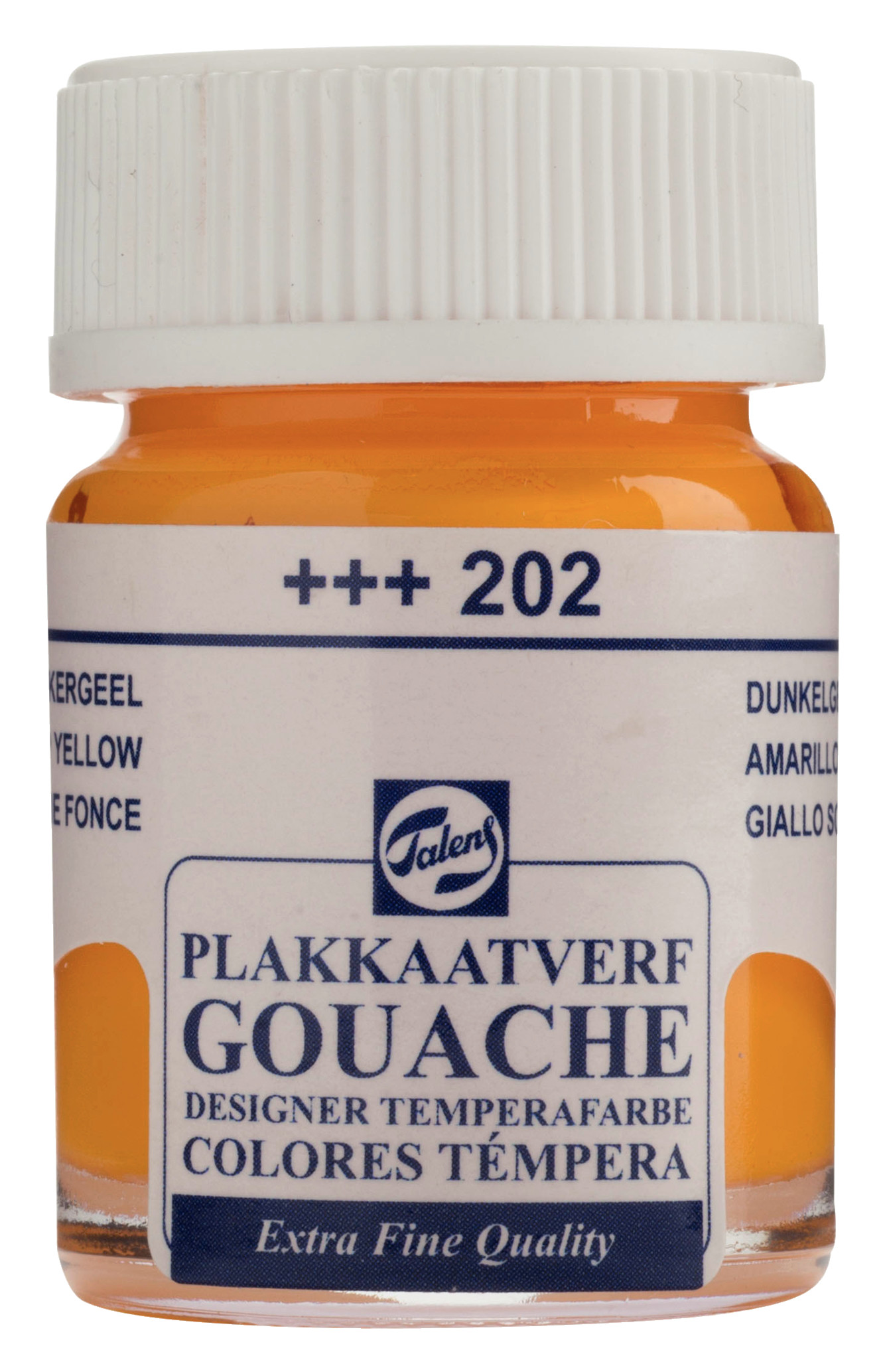 Talens Gouache Extra Fine Quality Fles 16 ml Donkergeel 202