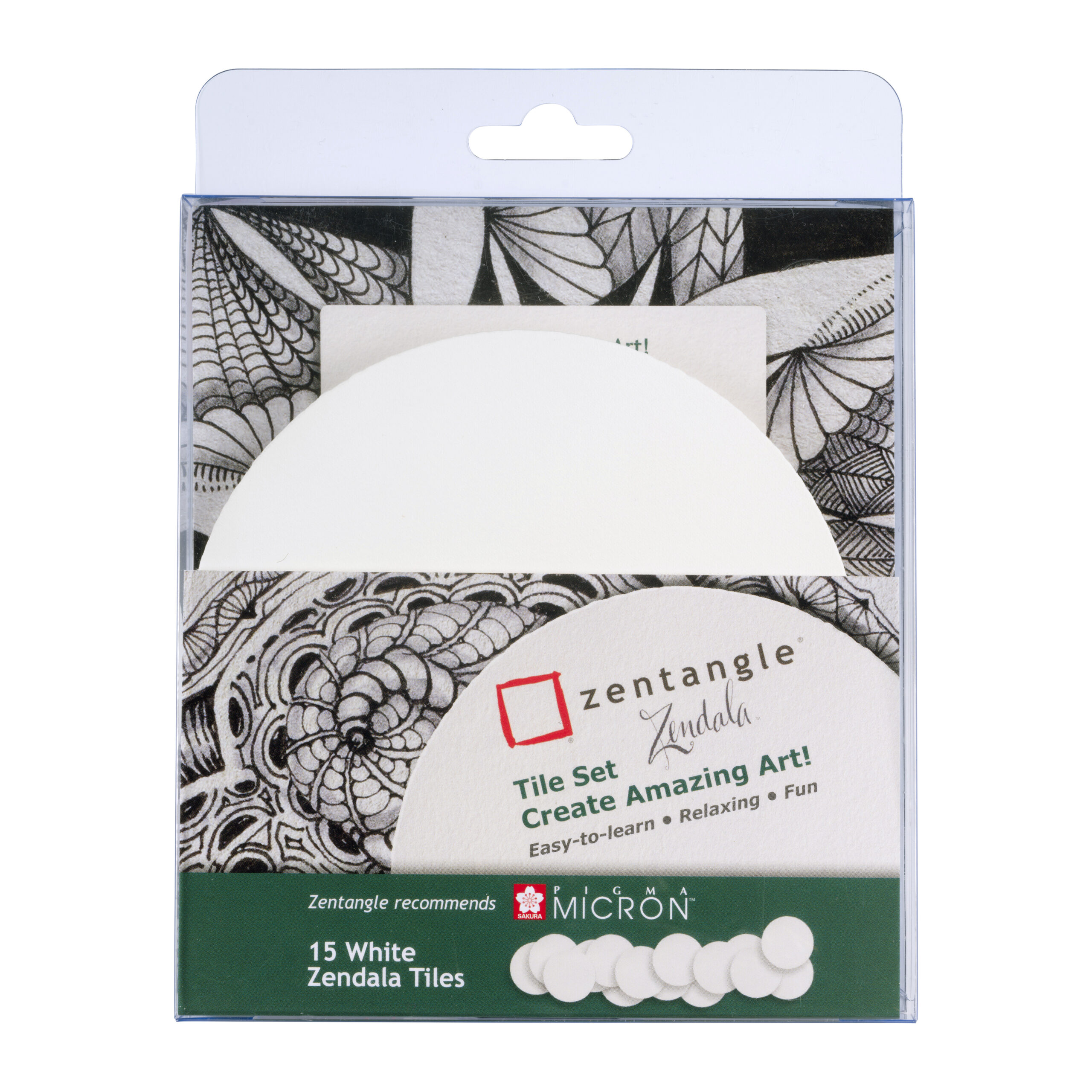 Sakura Zentangle Zendela Set Tile Set