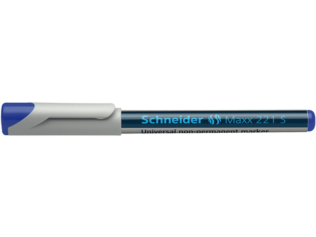 Marker Schneider Maxx 221 S 0,4mm non-permanent blauw