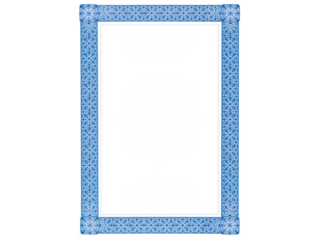 Waardepapier Sigel A4 185grs blauw pak 20 vel