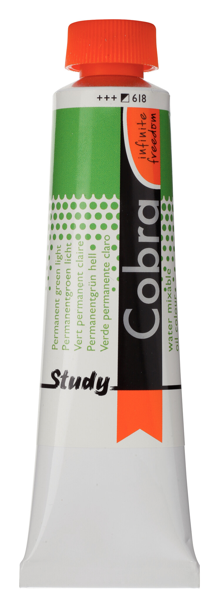 Cobra Study Water Vermengbare Olieverf Tube 40 ml Permanentgroen Licht 618